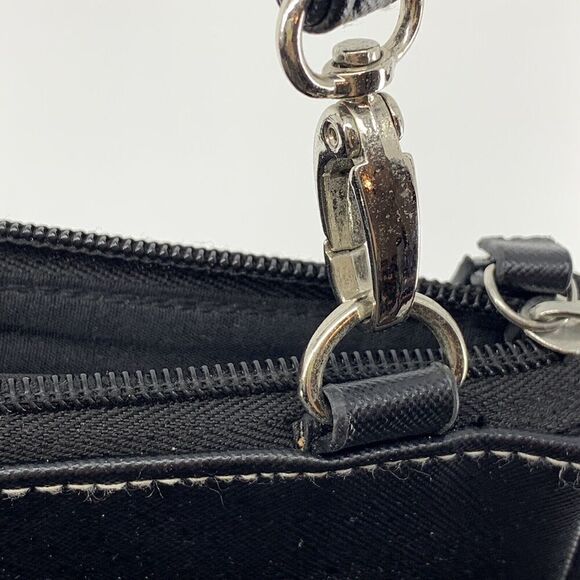 Kenneth Cole Reaction Black Small Crossbody Handbag Purse Vegan Leather Bag - Picture 9 of 9